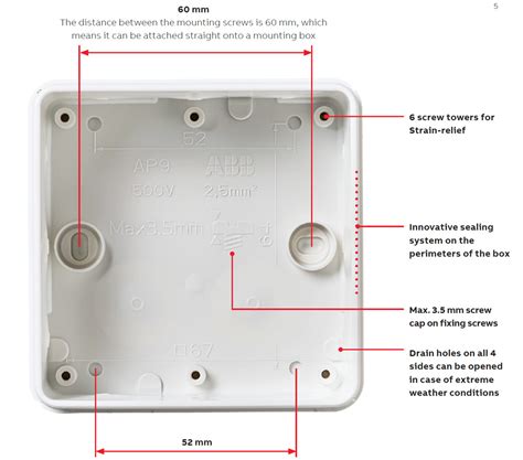 abb junction box|surface mounted sealed junction box.